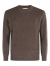 Kangra Cashmere Crew-neck Sweater In Brown