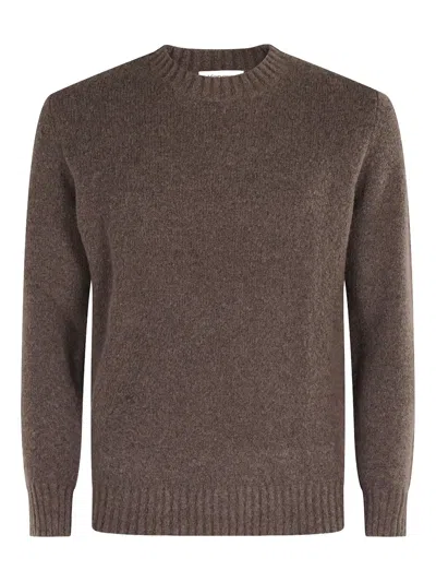 Kangra Cashmere Crew-neck Sweater In Brown