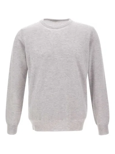 Kangra Cashmere Crew-neck Sweater In Gray