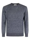 Kangra Cashmere Maglia Girocollo Basico In Gray