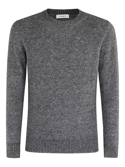 Kangra Cashmere Crew-neck Sweater In Gray