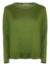Kangra Cashmere Crew-neck Sweater In Green