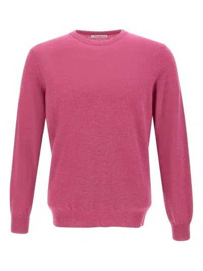 Kangra Cashmere Crew-neck Wool Sweater In Pink
