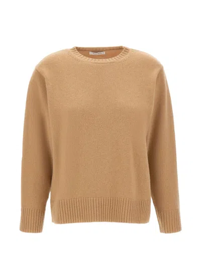 Kangra Cashmere Crew-neck Relaxed-fit Sweater In Brown