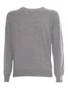 Kangra Cashmere Crewneck Sweater In Gray