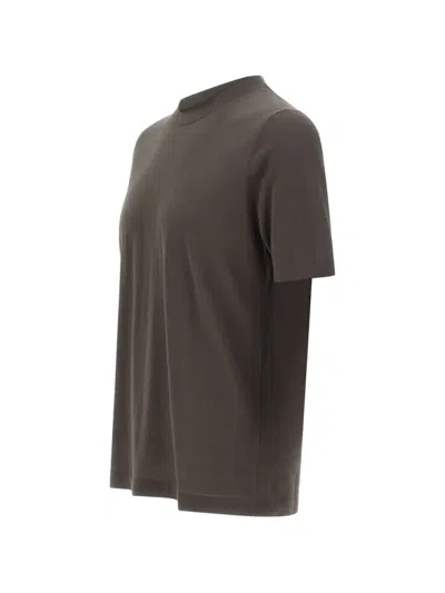 Kangra Cashmere Crew-neck T-shirt In Brown