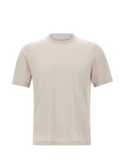 Kangra Cashmere Crew-neck T-shirt In Neutral
