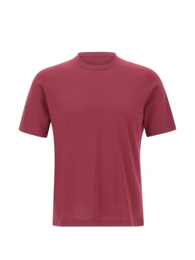 Kangra Cashmere Crew-neck T-shirt In Red