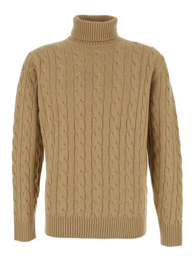 Kangra Cashmere Dolcevita Treccia Finezza 7gg In Nude