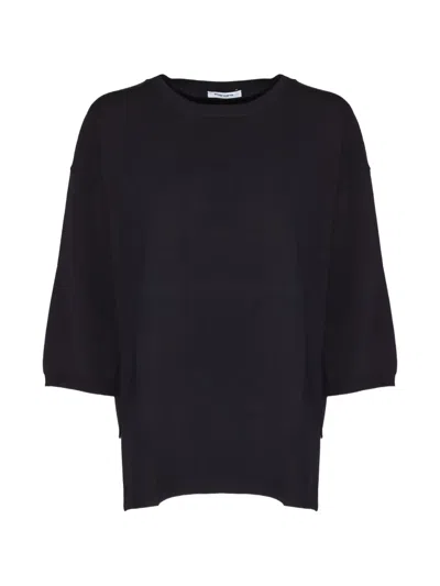 Kangra Cashmere Drop-shoulder Sweater In Black