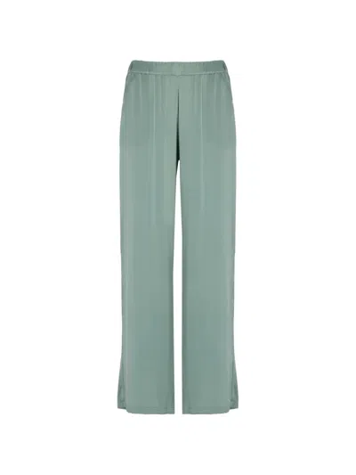 Kangra Cashmere Elasticated-waistband Trousers In Green