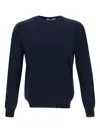 Kangra Cashmere Elbow Patch Sweater In Blue