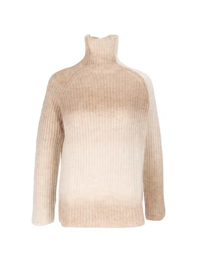 Kangra Cashmere Ribbed-knit Roll-neck Sweater In Gold