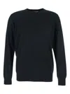 Kangra Cashmere Fine-knit Jumper In Black
