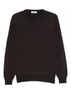 Kangra Cashmere Fine-knit Jumper In Brown
