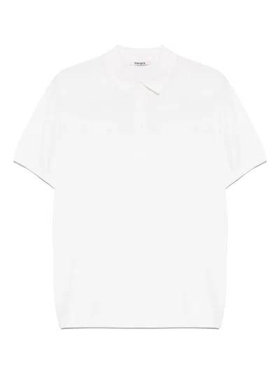 Kangra Cashmere Fine-knit Polo Shirt In Neutrals