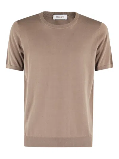 KANGRA CASHMERE FINE-KNIT T-SHIRT
