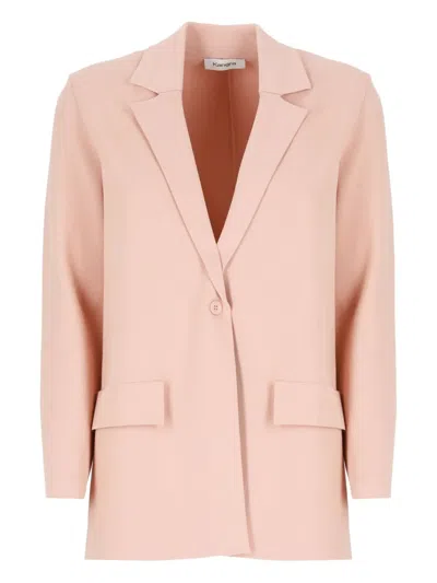 Kangra Cashmere Flap-pocket Blazer In Pink