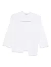 Kangra Cashmere Frayed-edge Cardigan In White