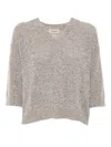 Kangra Cashmere Kangra Beige Cashmere Cotton Blend Sweater In Beige