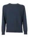 Kangra Cashmere Crew-neck Sweater In Blue