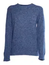 Kangra Cashmere Regular Fit Crewneck Sweater In Blue