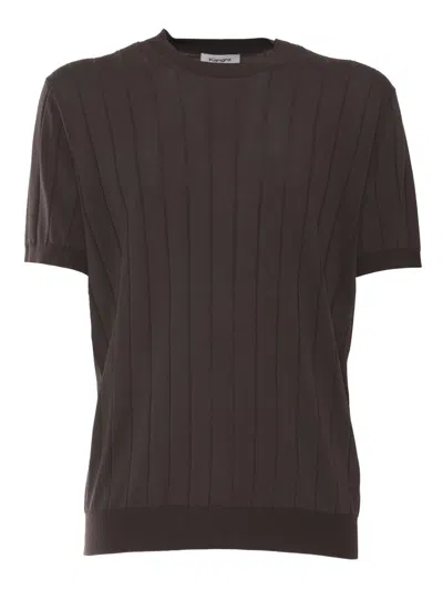 Kangra Cashmere Girocoll In Brown