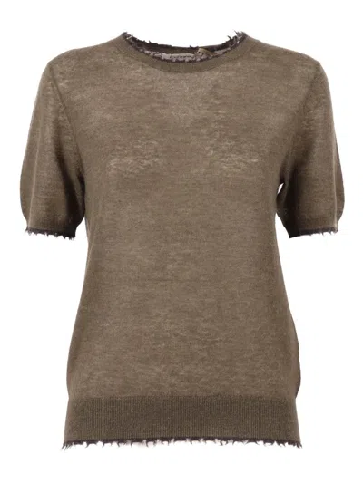 Kangra Cashmere Girocoll In Brown
