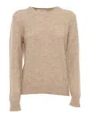 Kangra Cashmere Regular Fit Crewneck Sweater In Brown