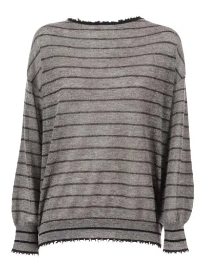 Kangra Cashmere Girocoll In Gray