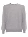 Kangra Cashmere Crewneck Sweater In Gray