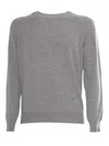 Kangra Cashmere Crewneck Sweater In Gray