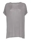 Kangra Cashmere Dark Gray Linen Sweater In Grey