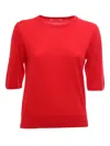 Kangra Cashmere Crewneck Sweater In Red