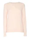 Kangra Cashmere Regular Fit Crewneck Sweater In White