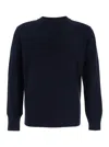 Kangra Cashmere Ribbed Crew-neck Sweater In Blue