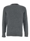 Kangra Cashmere Crew-neck Wool Sweater In Gray