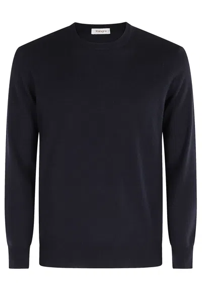 Kangra Cashmere Girocollo Rasato In Black