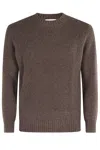 Kangra Cashmere Crew-neck Sweater In Brown