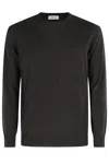 Kangra Cashmere Round-neck Cashmere Sweater In Gray