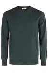 Kangra Cashmere Round-neck Cashmere Sweater In Green