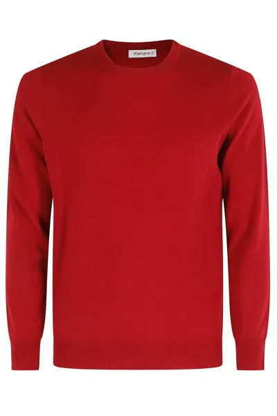 Kangra Cashmere Girocollo Rasato In Red