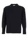 Kangra Cashmere Reverse Corncob Stitch Crewneck Sweater In Blue