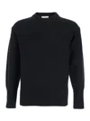 Kangra Cashmere Reverse Corncob Stitch Crewneck Sweater In Blue