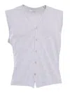 Kangra Cashmere Gray Knitted Vest In Gray