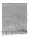 Kangra Cashmere Gray Square Stole In Gray