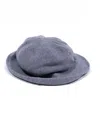Kangra Cashmere Grey Wool And Cashmere Bucket Hat In Grey