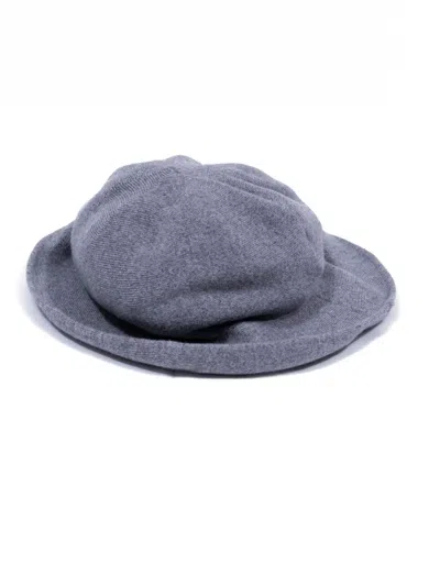 Kangra Cashmere Grey Wool And Cashmere Bucket Hat