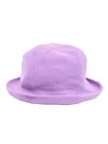 Kangra Cashmere Wide Brim Hat In Purple