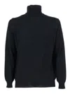 Kangra Cashmere Turtleneck Wool Sweater In Black
